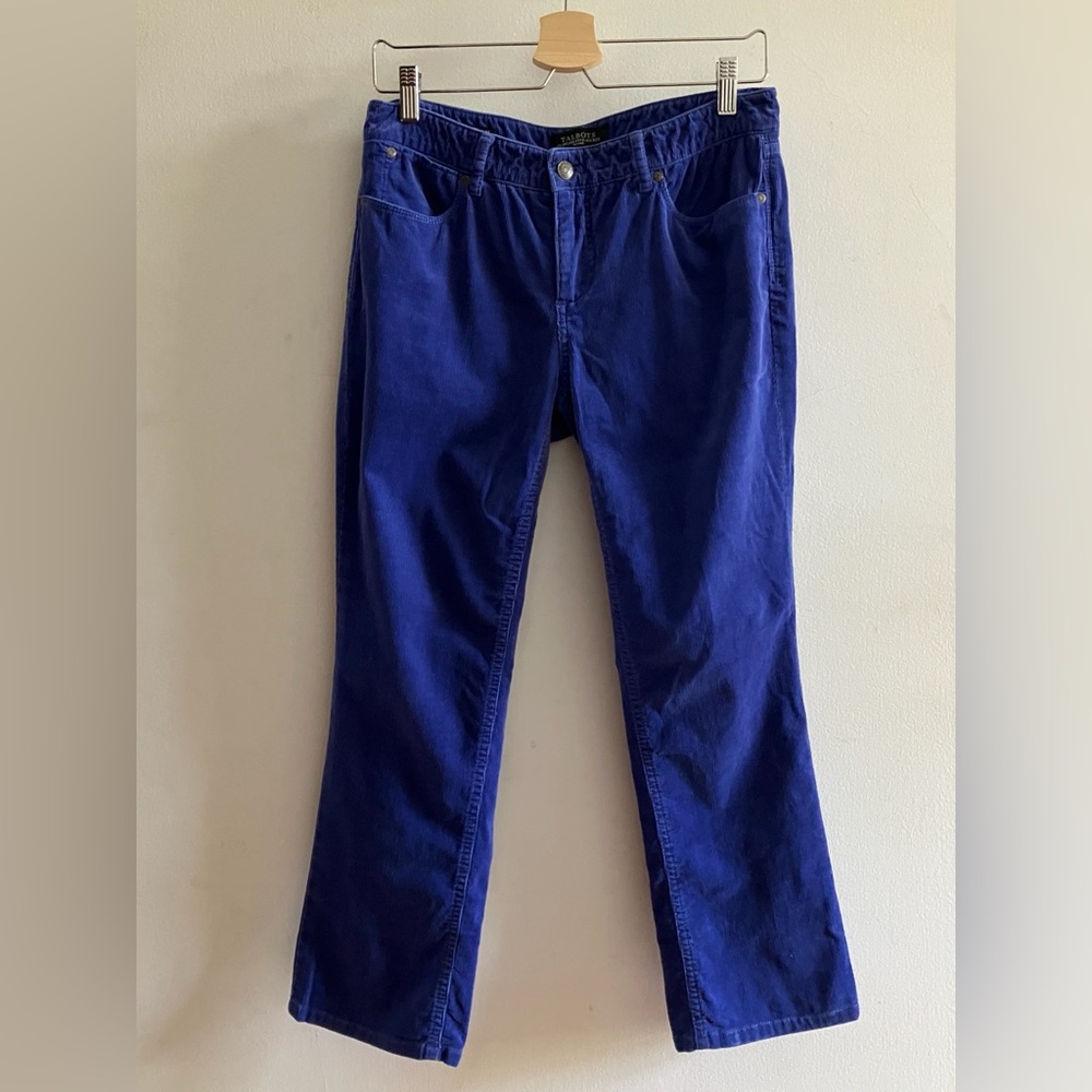 Talbots Cobalt Blue Petite Corduroys
